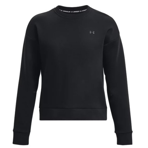 언더아머 UA 언스토퍼블 플리스 크루 1379835 (001, 블랙)_이미지