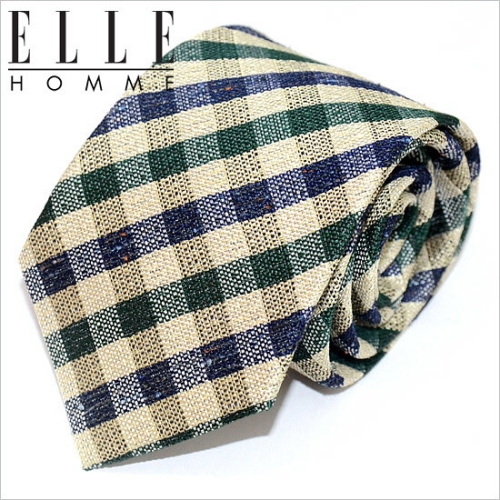 엘르 엘르옴므 엘르옴므 ELLE HOMME 실크넥타이 피렌체 그린