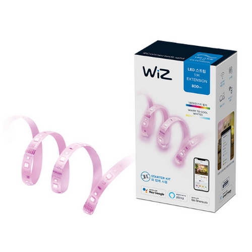 필립스 WiZ(위즈) <b>LED</b> <b>스트립</b> 1M 익스텐션