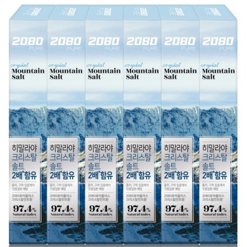 애경 2080 히말라야 퓨어마운틴 크리스탈민트 솔트치약 150g (30개)