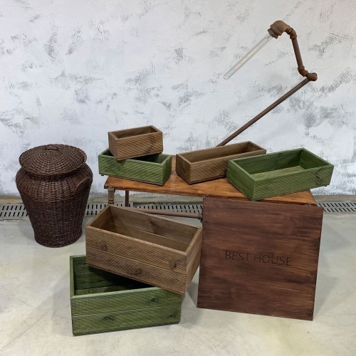 방부목 화분커버 우드화분  1호  23x13x11cm
