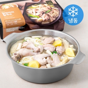 더큰 닭 한마리 칼국수 밀키트 냉동 1.56kg 1개
