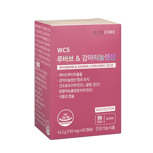 뉴트리코어 루바브 감마리놀렌산 720mg 60캡슐 (3개)_이미지