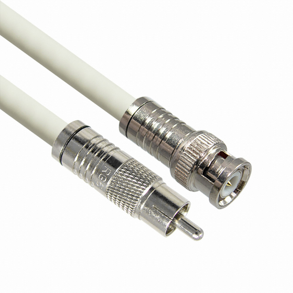 마하링크  RCA to BNC 5C 동축 케이블 고급형 화이트[MLZ-WCB030, 3m]