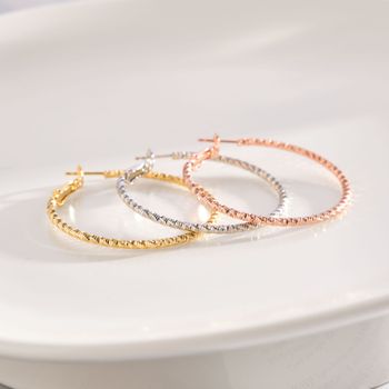 시후주얼리 RL20WY96 심플 컷팅귀걸이 빅링 은침귀걸이 EB899E