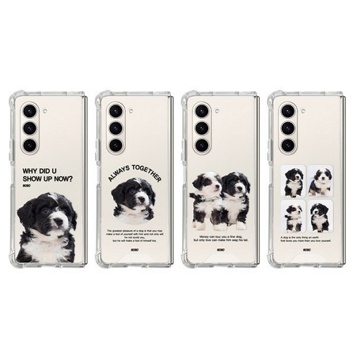 갤럭시Z 폴드5 9C9C 바둑이 젤하드 클리어 케이스