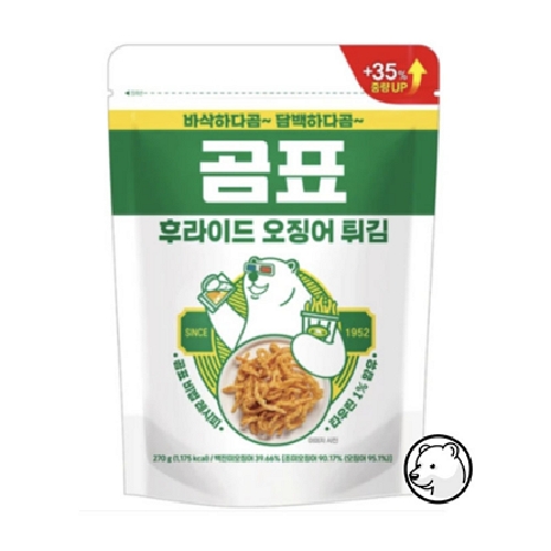 바이오포트코리아 곰표 후라이드 오징어 튀김 270g (3개)