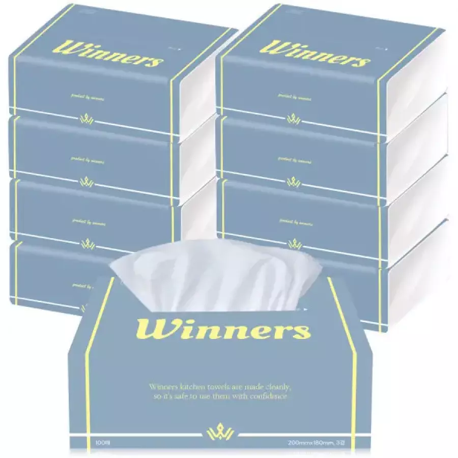 위너스 뽑아쓰는 키친타월 3겹 100매