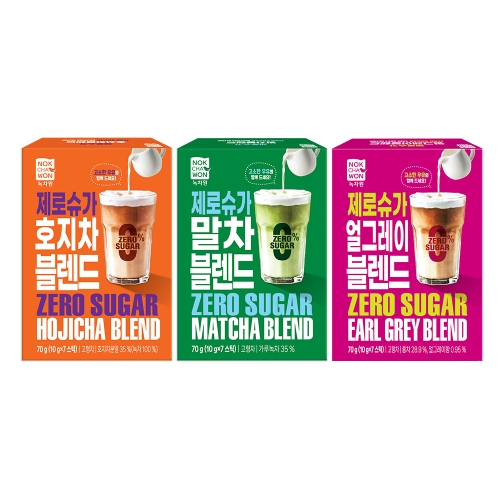 제로슈가 블렌드 7개입 3종 (말차+호지차+얼그레이)