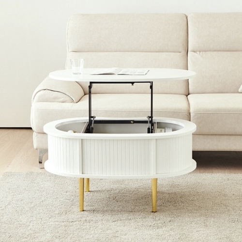 동서가구 라온 템바 타원형 리프트 거실 소파테이블 800_이미지