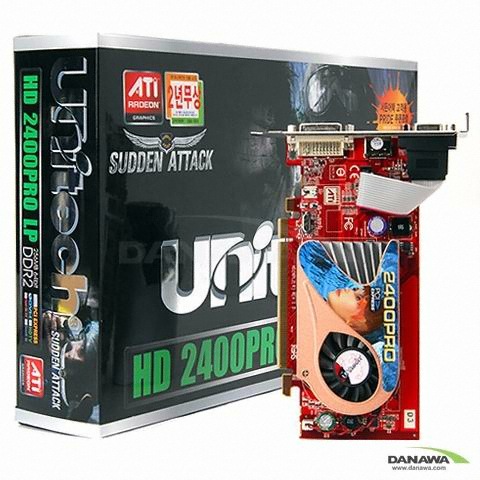 유니텍전자 라데온 HD 2400Pro DDR2 256MB LP 서든어택
