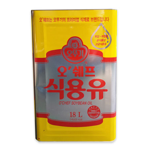 오쉐프 콩 식용유 18L이미지입니다. 누르면 해당 게시물로 새창이동합니다.
