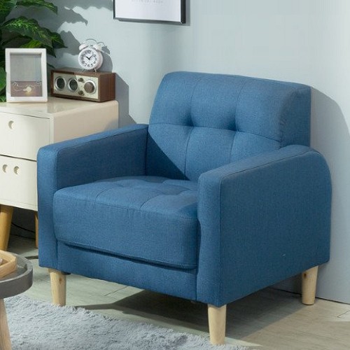  에보니아 루비 패브릭 소파 1인용