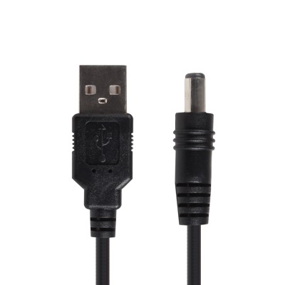 강원전자 NETmate USB to DC 플러그 5.5x2.5mm 전원 케이블 블랙 (NMC-UP2515, 1.5m)