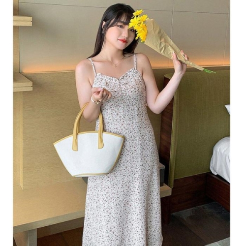 오노마 ONM 여름 피서 휴양지 패션 여성 플라워 나시 롱 원피스 13872312