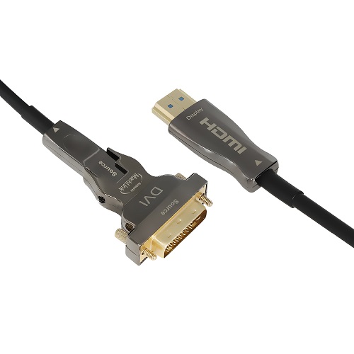 마하링크 DVI to HDMI v2.0 분리형 하이브리드 광 케이블 (ML-DV6H5, 5m)_이미지