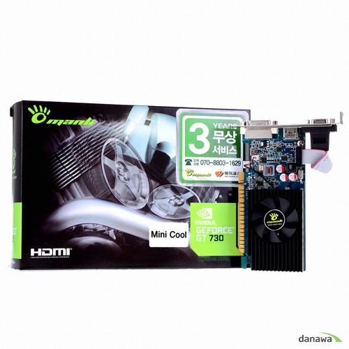 MANLI ������ GT730 Mini Cool D3 2GB LP