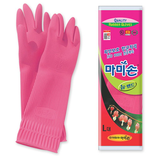 마미손 고무장갑 뉴밴드 (대) (100켤레)