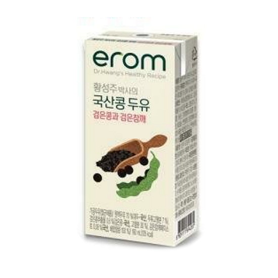 이롬 황성주 국산콩 두유 검은콩과 검은참깨 190ml (24개)_이미지