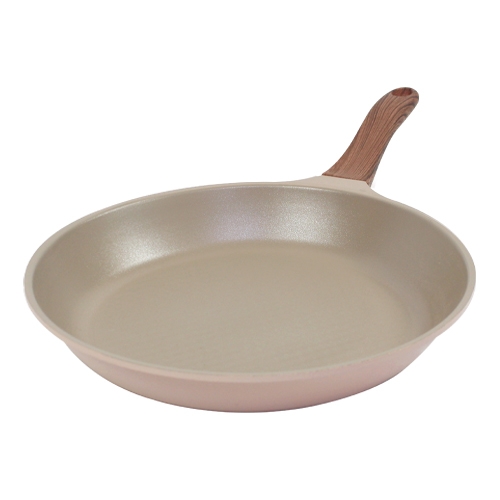 키친아트 본 우드 파스텔핑크 다이아 후라이팬 30 cm 1개_이미지