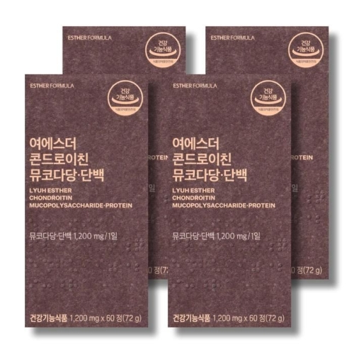 에스더포뮬러 여에스더 콘드로이친 뮤코다당 단백 60정 (4개)_이미지