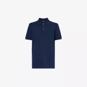 톰포드 5490136 Straight-hem regular-fit cotton-pique polo shirt