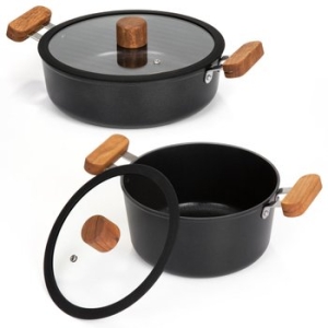 인덕션 IH 냄비 2종세트 양수20CM+전골24CM 가스랜지겸용 냄비세트