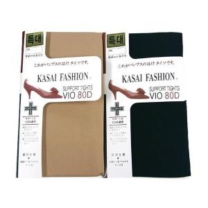 카사이 빅사이즈스타킹 80데니아 특대 베이지 블랙 S11349102_이미지