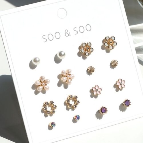 수앤수 당신의꽃말 세트귀걸이  20E038   1color