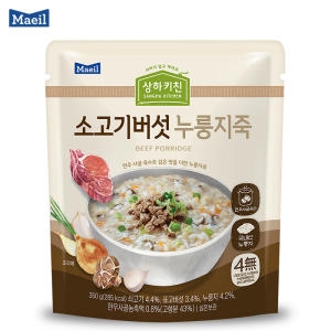 매일유업 상하키친 소고기버섯 누룽지죽 350g (8개)_이미지