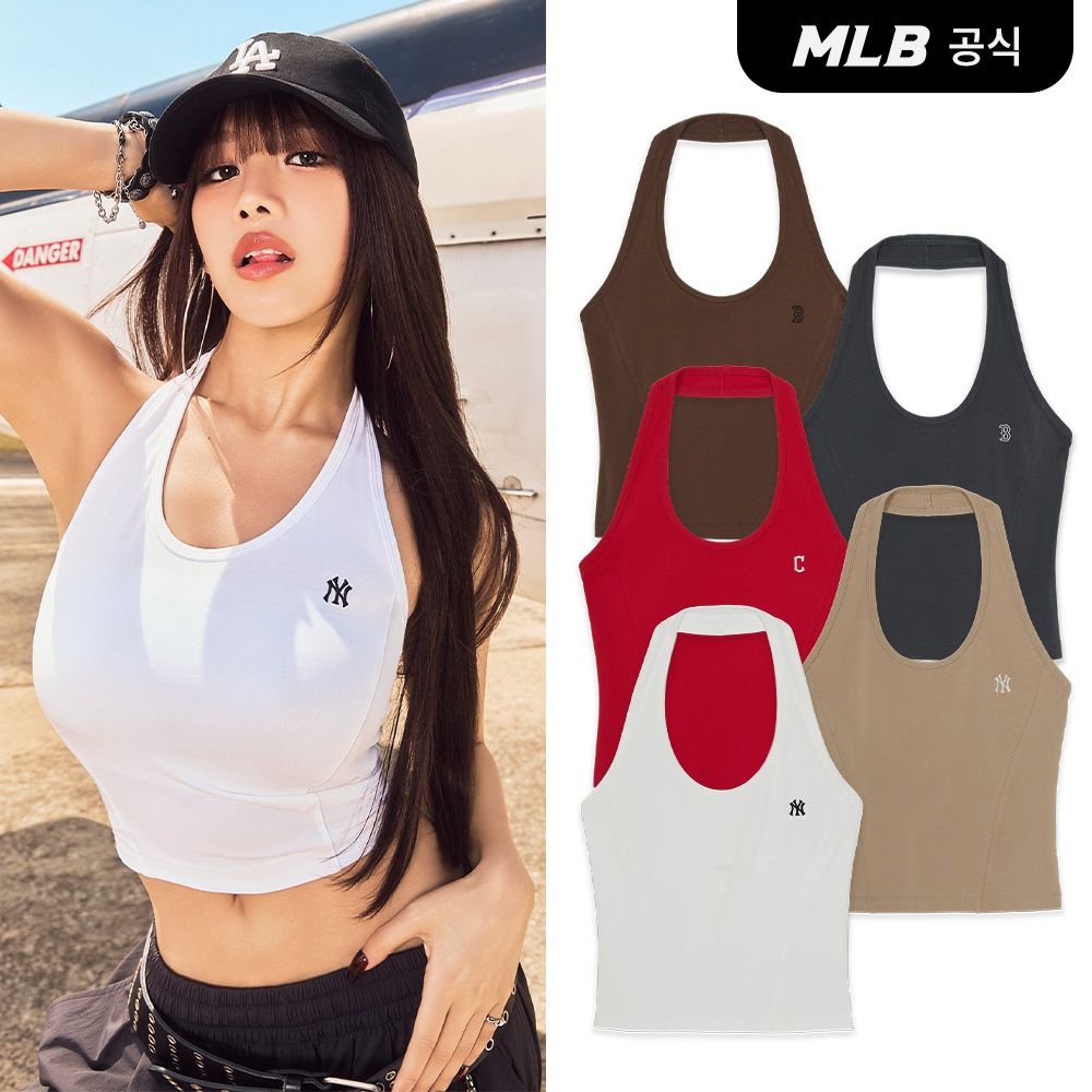  MLB 여성 홀터넥 나시 티셔츠 5 COLOR 3FTOB6063