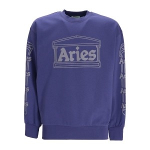 플러스마이너스제로 리플렉트 컬럼 맨투맨 FUAR20001 NAVY_이미지