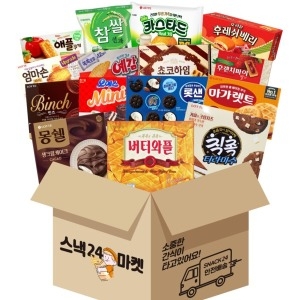스낵24 사무실 꽝꽝 대용량 박스과자세트 16p_이미지