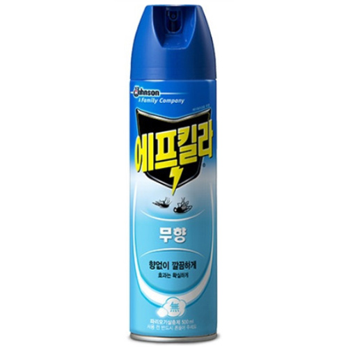한국존슨 에프킬라 에어로졸 무향 500ml (6개)