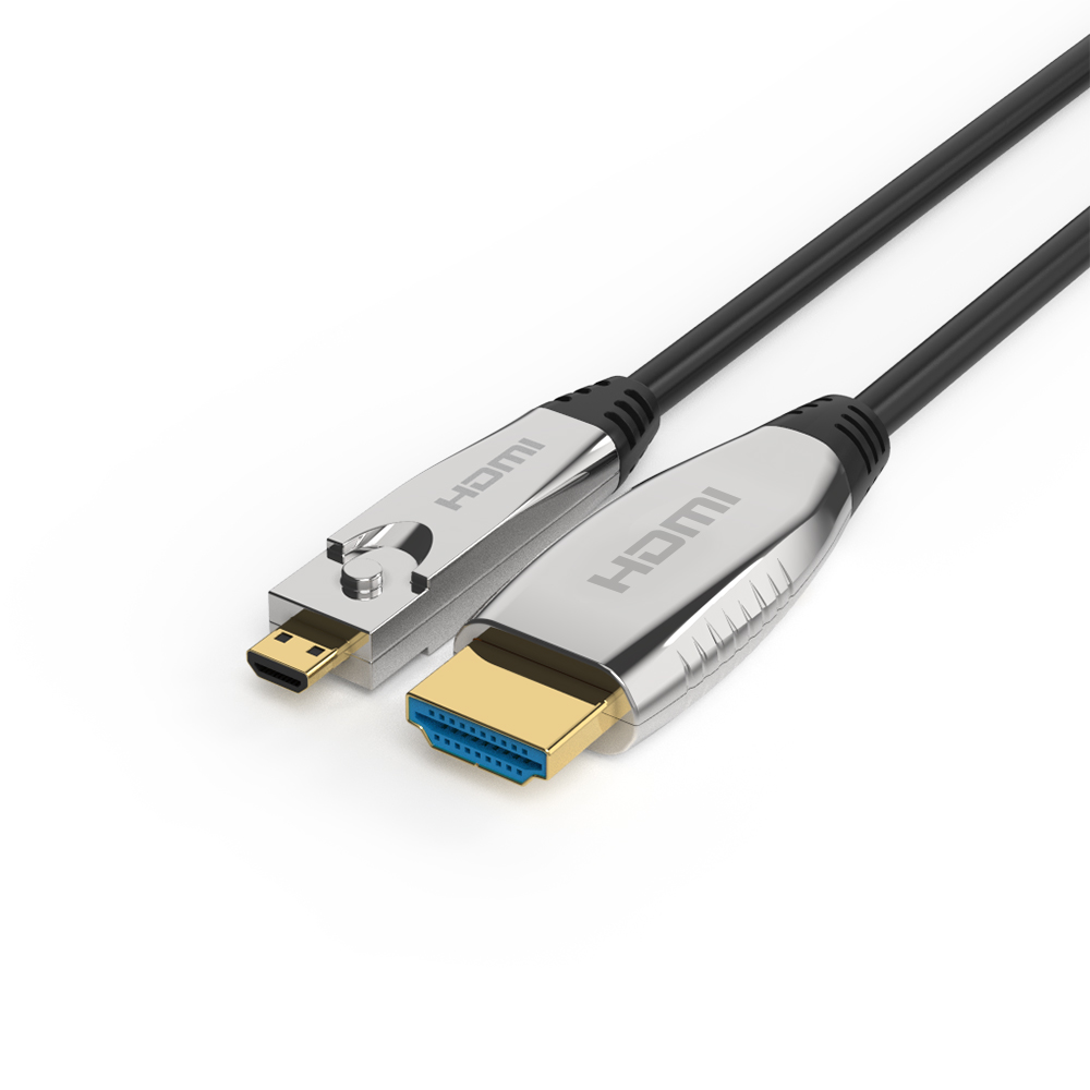 이지넷유비쿼터스 넥스트 HDMI v2.0a 분리형 하이브리드 광케이블 (NEXT-6705HAOC-DA, 5m)_이미지