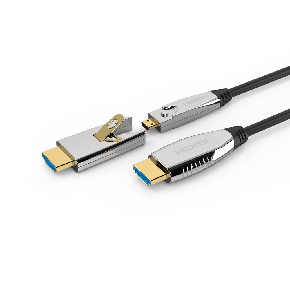 이지넷유비쿼터스 넥스트 HDMI v2.0a 분리형 하이브리드 광케이블 (NEXT-6705HAOC-DA, 5m)_이미지
