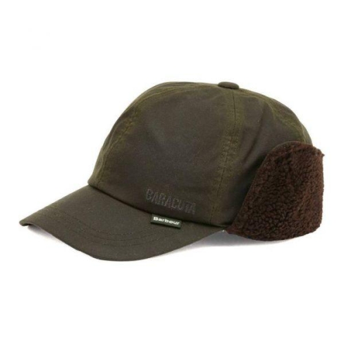 바버 271702 X BARACUTA WAXED TRAPPER HAT MHA0871 OL99 X 바라쿠타 트래퍼 모자_이미지