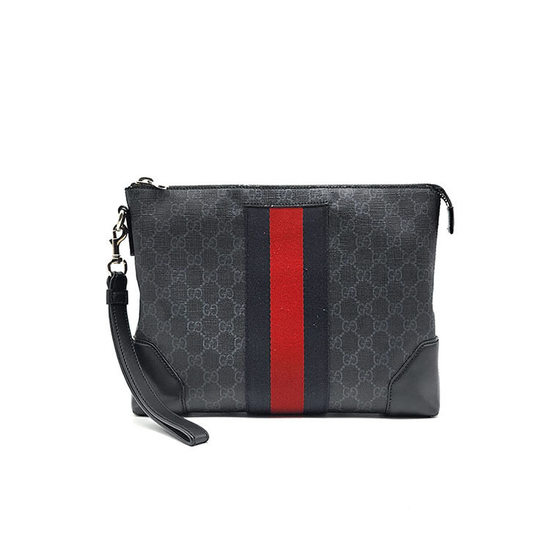 구찌 명품 GG 수프림 스트랩 클러치 L721673