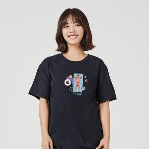 키밍 태닝 여름면티 포인트티 여름흰티코디 W71741D_이미지