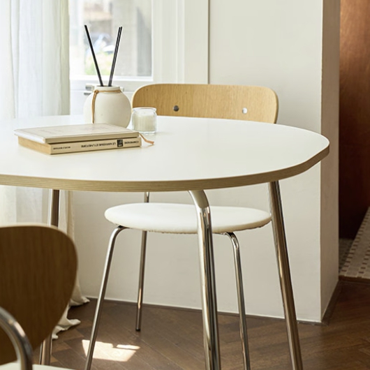 스칸디아 노먼 라운드 스퀘어 식탁 800 (의자별도)_이미지