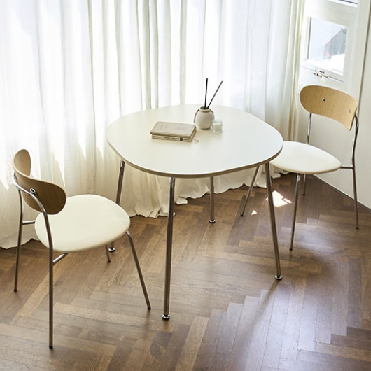 스칸디아 노먼 라운드 스퀘어 식탁 800 (의자별도)_이미지