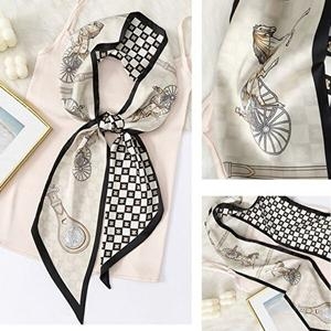 엔틱 쉬폰 실크 믹스 머플러 컬러 데일리 스카프_WE4AAC5_이미지
