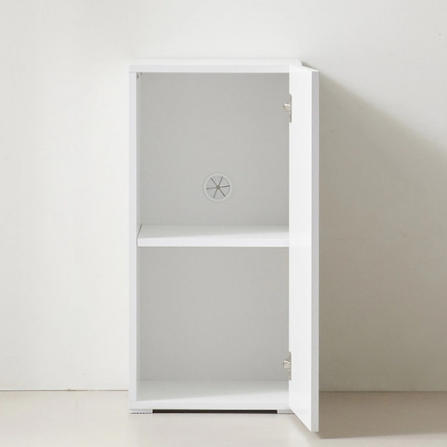 나무뜰 몰리 2단 폭깊은 선반 높은 수납장 400_이미지