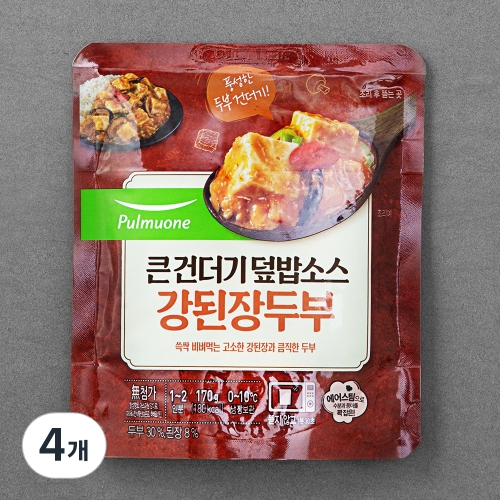 풀무원 큰건더기 덮밥소스 강된장두부 170g 4개_이미지