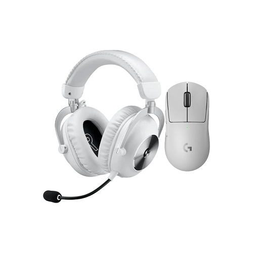 로지텍 G PRO X SUPERLIGHT 2 + PRO X 2 무선 마우스 헤드셋 세트 (화이트)_이미지