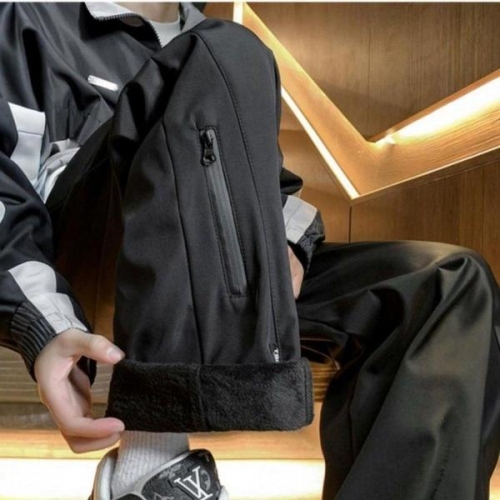 기모 팬츠 겨울 밴딩 바지 와이드핏 WFMAM58