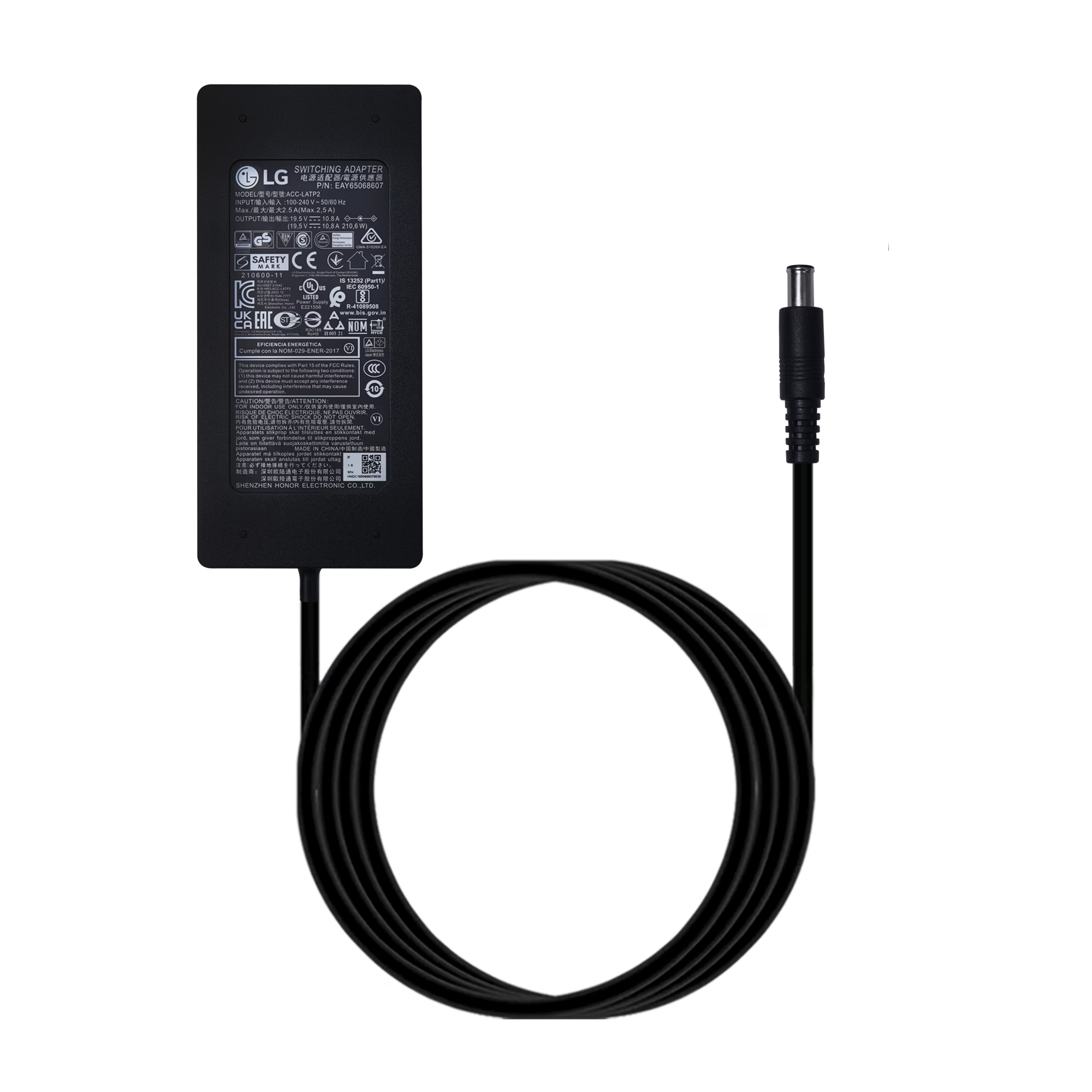 LG전자 19.5V 10.8A 210W 정품 노트북 어댑터 EAY65068607