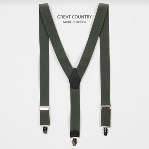 셀러허브 패션 남성 서스펜더 멜빵 카키 심플 하객룩 필수템 47514073