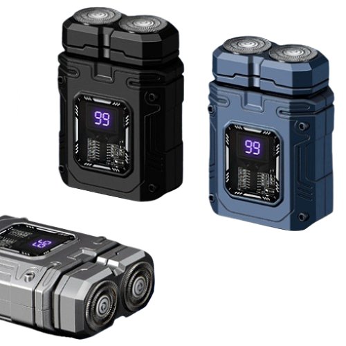 PYHO 메카닉 스타일 미니 면도기 (실버)_이미지