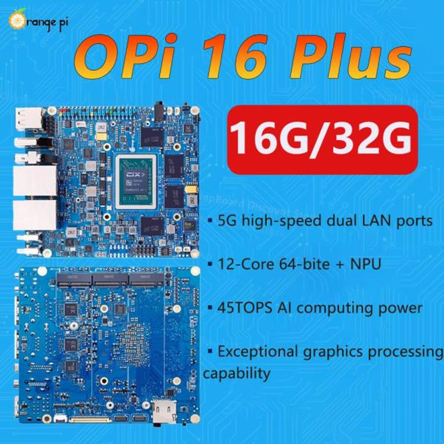 파이 6 플러스 3216GB LPDDR5 45TOPS CIX CD8180CD8160 SoC 5G 이더넷 12코어 64비트 ..